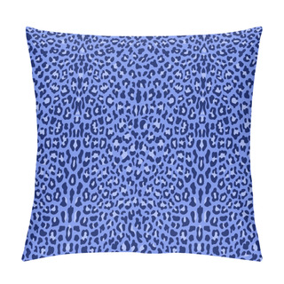 Personality  Seamless Blue Leopard Pattern Pillow Covers