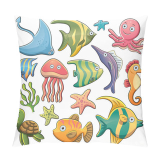 Personality  Sea Animals Collection Pillow Covers