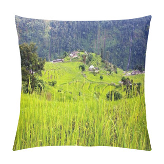 Personality  Rice Field And Village In Annapurna Nountains - Nepal Pillow Covers