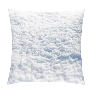 Personality  White Background, Snow Texture Pillow Covers