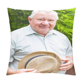 Personality  Senior Happy Man Pillow Covers