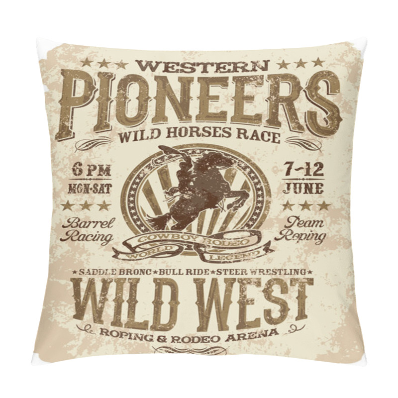 Personality  Western Pioneers Rodeo  Pillow Covers