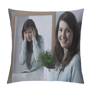 Personality  Girl And Bipolar Disorder Pillow Covers
