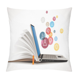 Personality  IT Communication - E-learning - Internet Network As Knowledge Base Pillow Covers