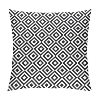 Personality  Seamless Black And White Art Deco Background Pattern Texture Wallpaper Pillow Covers