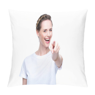 Personality  Woman Pointing At You Pillow Covers