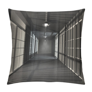 Personality  Jail Corridor And Cells Pillow Covers