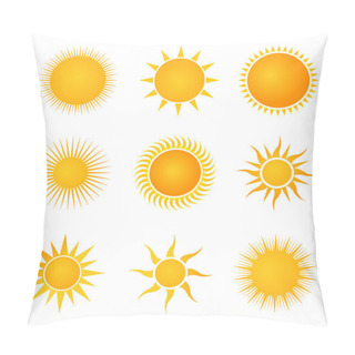Personality  Sun Set Icons Pillow Covers