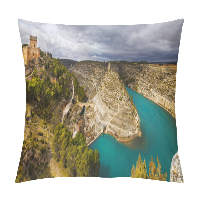 Personality  Impressive Castles Of Europe - Alarcon, Spain ( Castile La Manch Pillow Covers