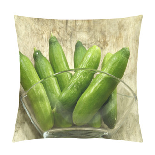 Personality  Snack Cucumbers Into Glass Bowl Pillow Covers
