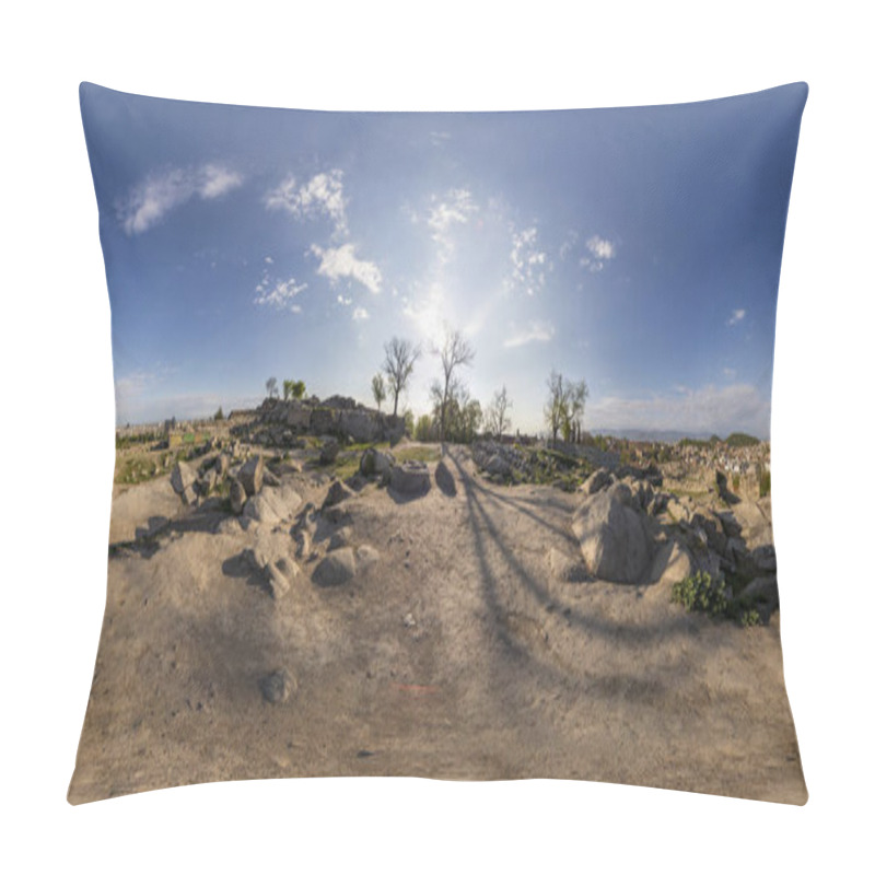 Personality  360 Degrees Panorama Of Nebet Tepe In Plovdiv, Bulgaria Pillow Covers