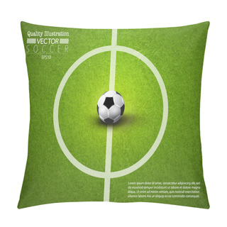 Personality  Creative Soccer Football Sport Vector Design Pillow Covers