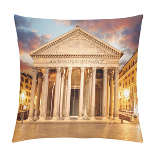 Personality  Pantheon In Rome Pillow Covers