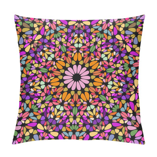 Personality  Abstract Geometrical Radial Floral Mosaic Background Design Pillow Covers