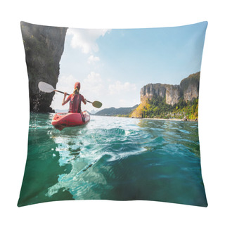 Personality  Lady With Kayak Pillow Covers