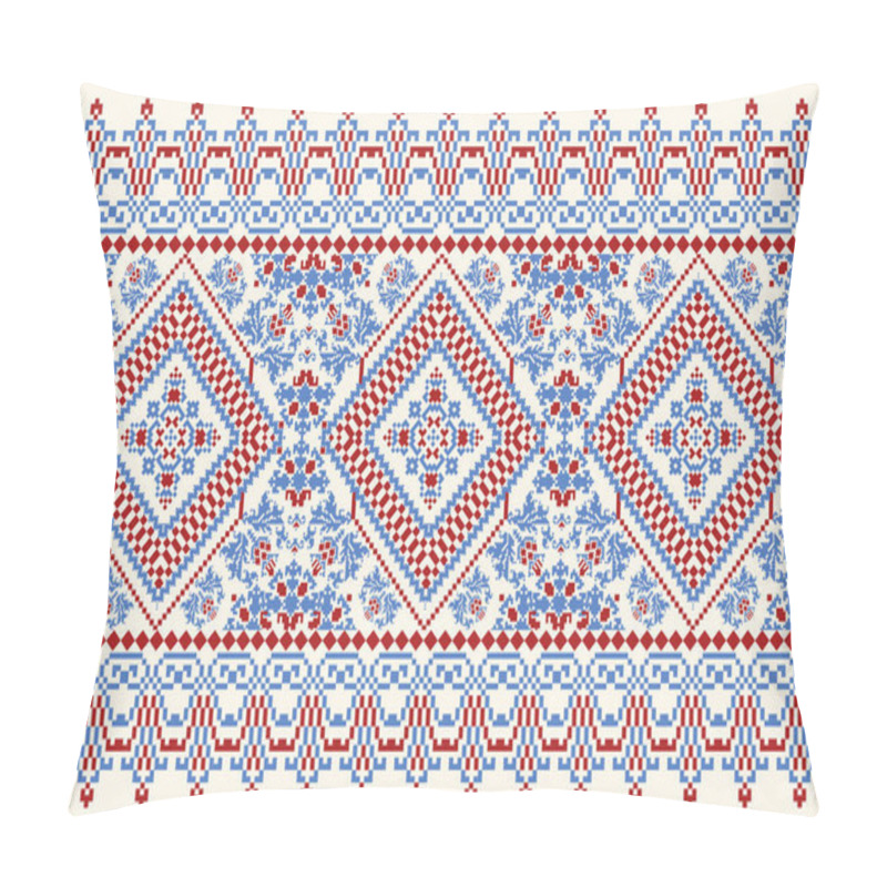Personality  Slavic ornament pattern traditional.geometric ethnic oriental embroidery on white background.Aztec style abstract vector illustration.design for texture,fabric,clothing,wrapping,decoration,sarong. pillow covers