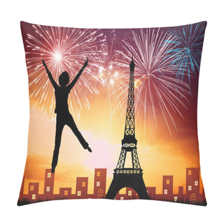Personality  New Year In Paris Pillow Covers