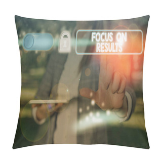 Personality  Text Sign Showing Focus On Results. Conceptual Photo Concentrating On Certain Actions Gains And Goals. Pillow Covers