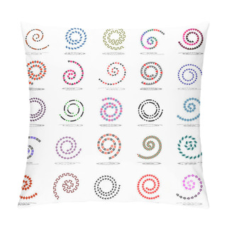 Personality  Spiral Set. 25 Design Elements. Pillow Covers