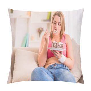 Personality  Fat Woman Dieting Pillow Covers