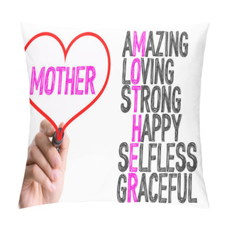 Personality  Hand With Marker Writing The Words Pillow Covers
