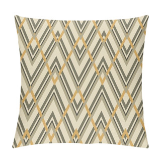 Personality  Geometric Zigzag Seamless Pattern. Vector Illustration. Abstract Ethnic Ornament Pillow Covers