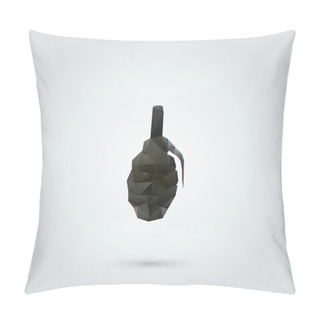 Personality  Abstract Manual Grenade. Vector Illustration Pillow Covers