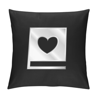Personality  Book Of Love Silver Plated Metallic Icon Pillow Covers