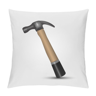 Personality  Hammer Tool. Vector Illustration. Pillow Covers