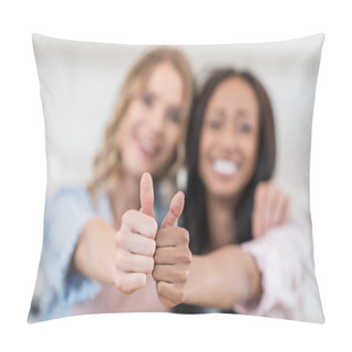 Personality  Waitresses With Thumbs Up Gesture Pillow Covers