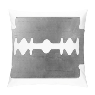 Personality  Razor Blade On Grey Background Pillow Covers