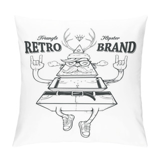 Personality  Hipster Vector Art Pillow Covers