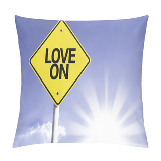 Personality  Love On Road Sign Pillow Covers