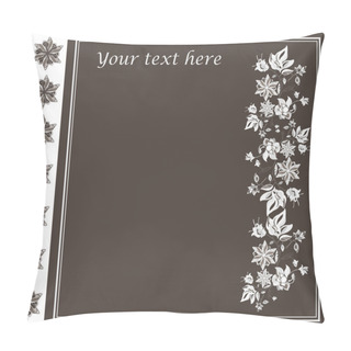 Personality  Vintage Vector Letter Template Pillow Covers