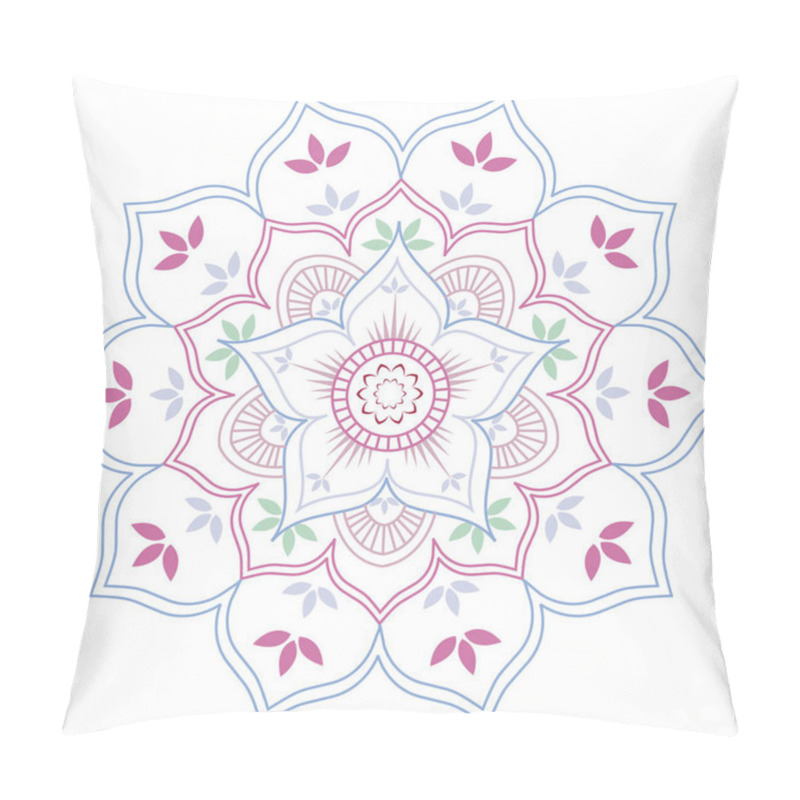 Personality  Lotus flower geometric mandala pillow covers