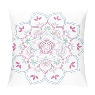 Personality  Lotus Flower Geometric Mandala Pillow Covers