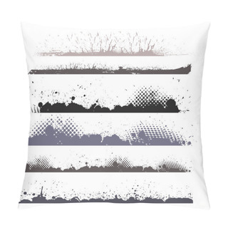 Personality  Grunge Halftone Texture Strokes Set Pillow Covers