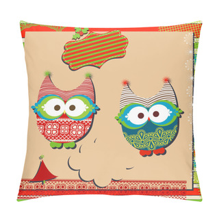 Personality  Christmas Owls Pillow Covers