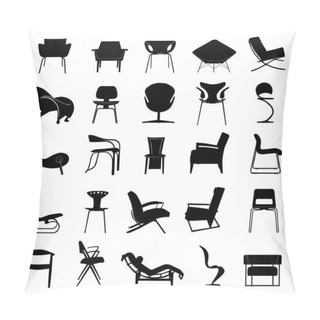 Personality  Modern Chair Vector Pillow Covers