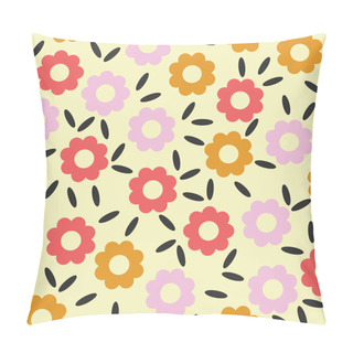 Personality  Flower Pattern Seamless Pillow Covers