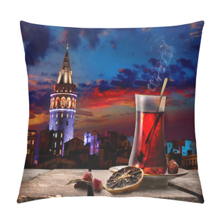 Personality  Tea And Tower Pillow Covers