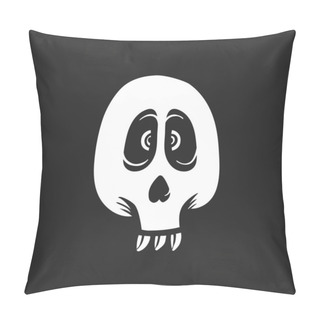 Personality  Illustration Of A Funny Skull Pillow Covers