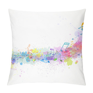 Personality  Colorful Music Design Pillow Covers