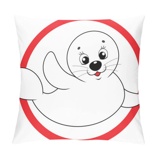 Personality  Baby Seal Pillow Covers