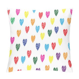 Personality  Love Banner With Heart Symbol Signs Background. Happy Valentines Day On February ( Valentine, Valentines Day ) Or Romantic, Romance Quote Pillow Covers