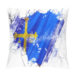 Personality  Grunge Old Asturias Flag Pillow Covers