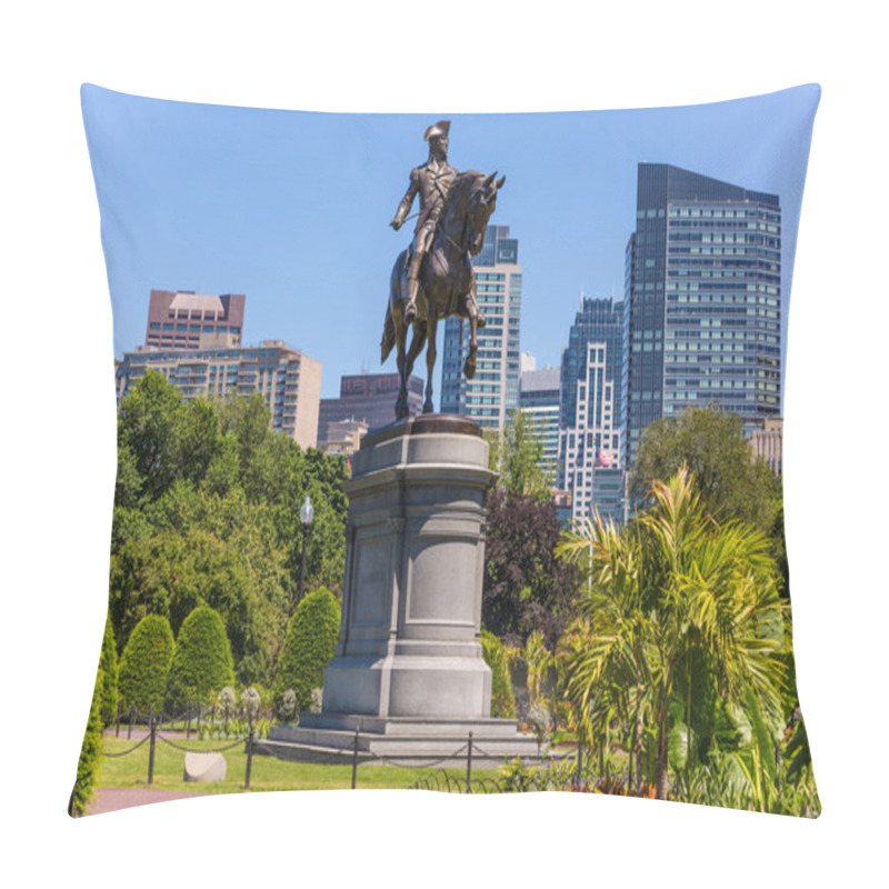 Personality  Boston Common George Washington monument pillow covers