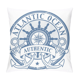 Personality Atlantic Ocean Stamp Pillow Covers