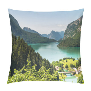Personality  Lake Molveno, Elected Most Beautiful Lake In Italy. Pillow Covers