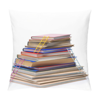 Personality  Stack Of Books With Ladders Pillow Covers